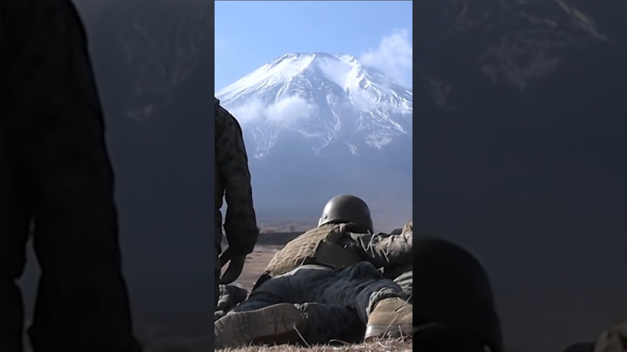 Why are United States Marines Firing at Mount Fuji Japan