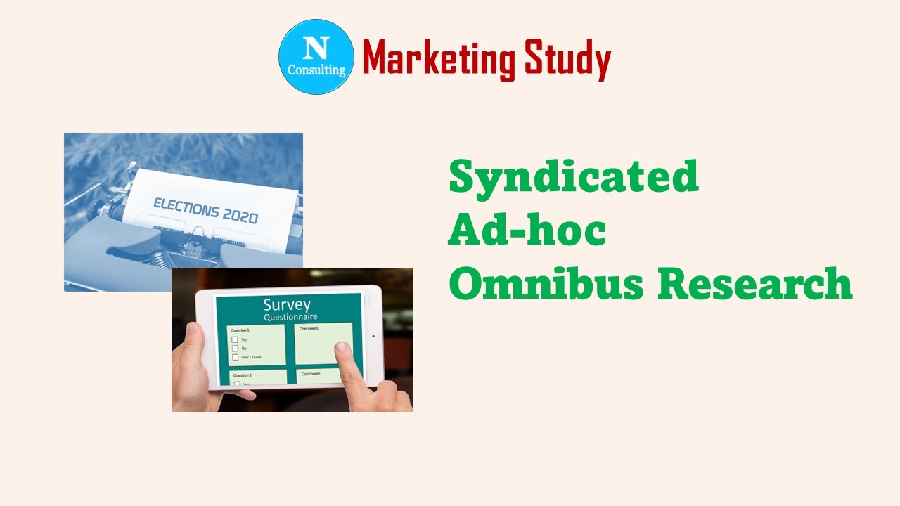 Syndicated, Adhoc, Omnibus Research