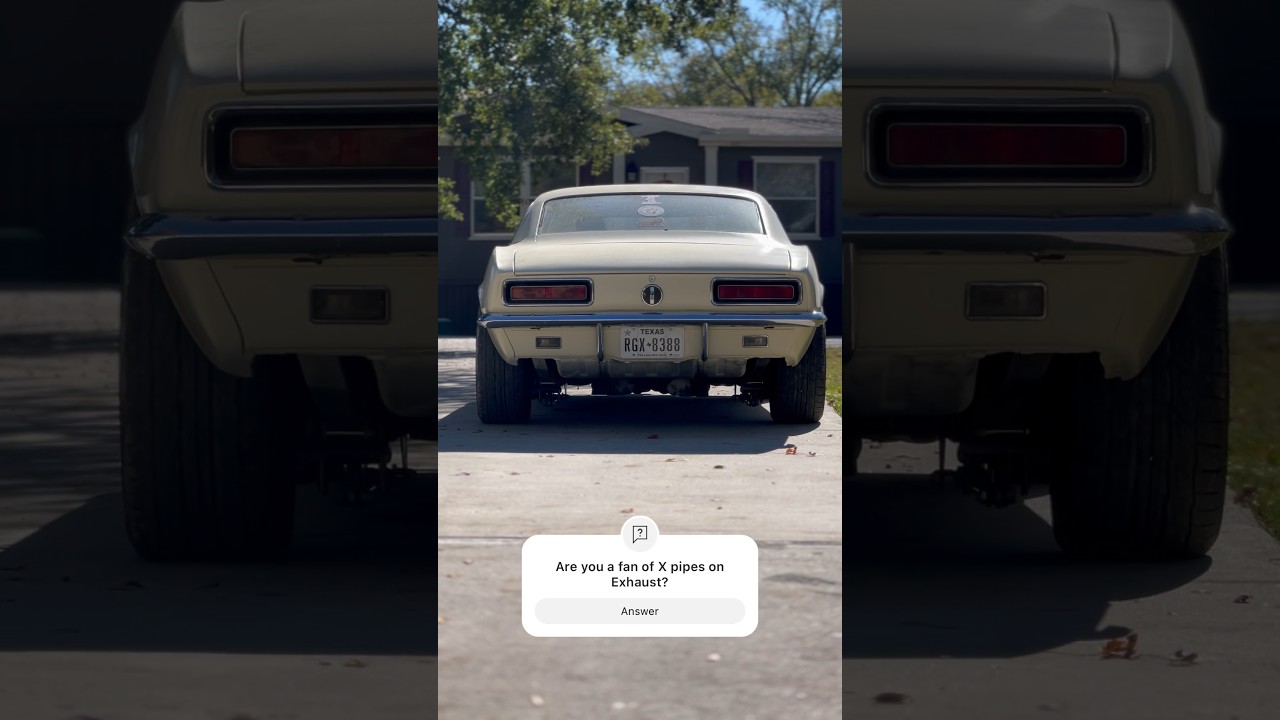 1967 camaro Ls Swap 5.3, Long tubes, X pipe, Pypes Violator mufflers #chevrolet #camaro #lsswap