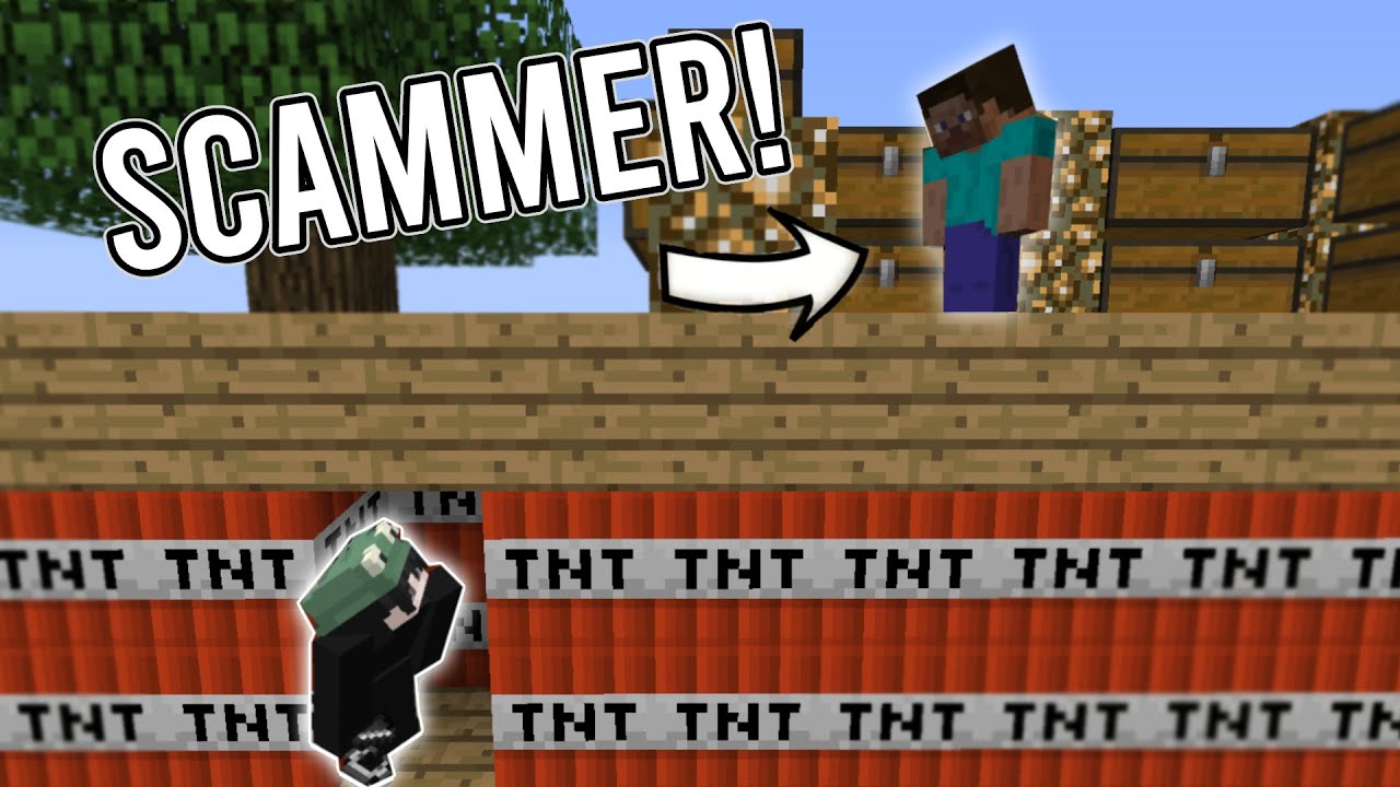 Троллинг и уничтожение мошенников в Skyblock! | Minecraft Hypixel