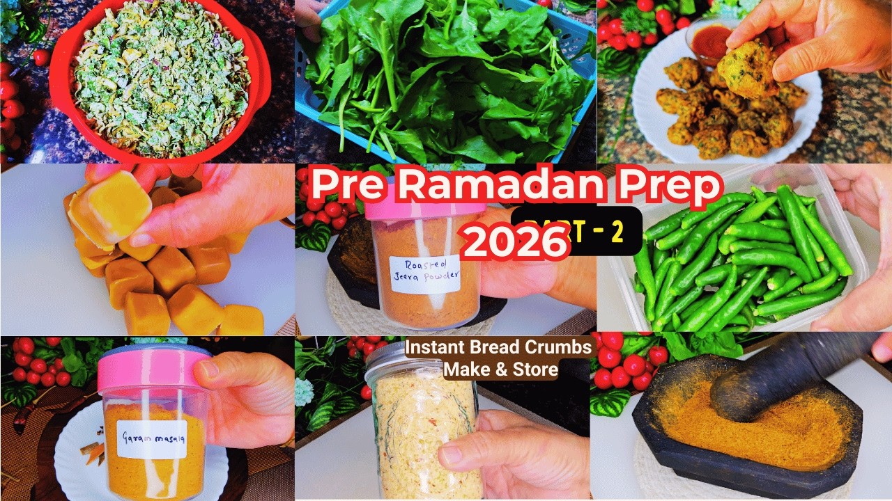 Ramadan Prep Made Easy | Veg & Non-Veg Masala, Palak Pakoda Premix & Storage Tips! 🌙