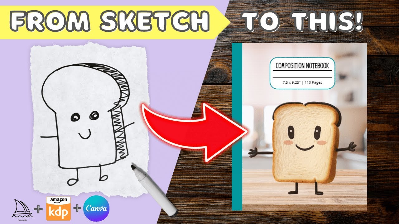 From Sketch to Book Cover in Minutes! | Use Midjourney AI to create unique Art and Amazon KDP covers