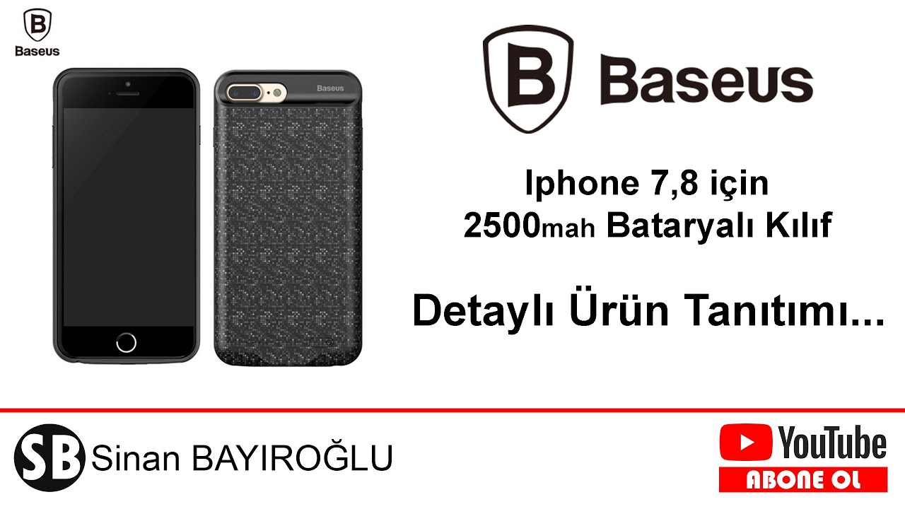 BASEUS MARKA POWERBANK ÖZELLİKLİ KILIF (ŞARJLI KILIF)