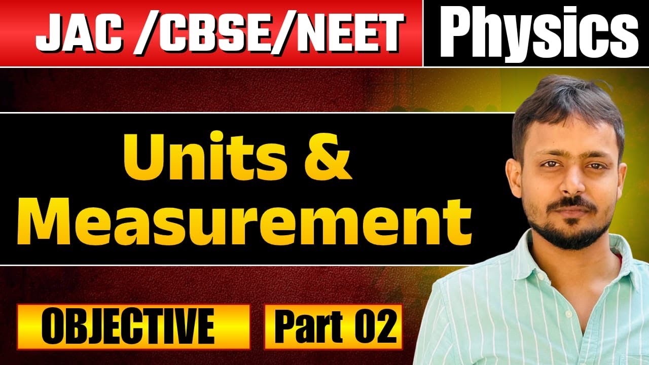 Units and Measurements MCQ | Class 11 Physics Chapter 2 | NCERT + PYQ