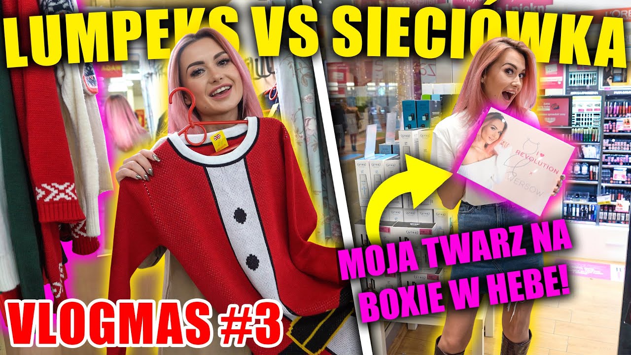 LUMPEKS VS SIECI&Oacute;WKA SWETRY ŚWIĄTECZNE! | VLOGMAS #3