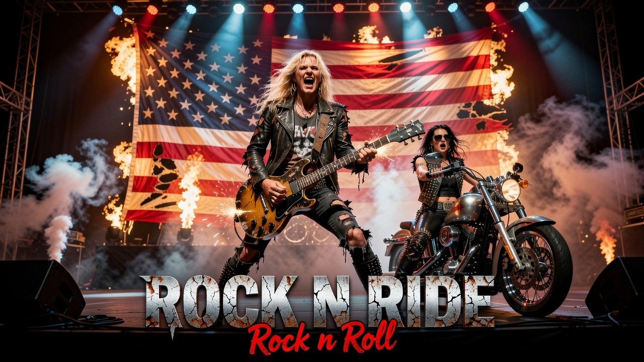 Best Rock N Roll Road 🎸 Rock N Ride 🔥 Wild Engines | American Highway Anthem
