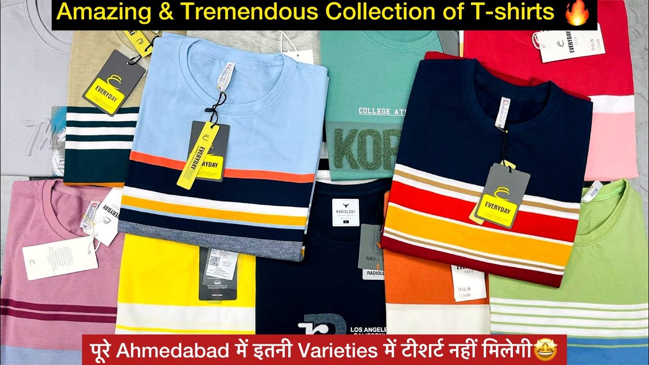 खरीदें टी-शर्ट सस्ते दामोमे🔥 / Jalaram Apparels Wide range of Varieties & Ranges /Ahmedabad टी-शर्ट