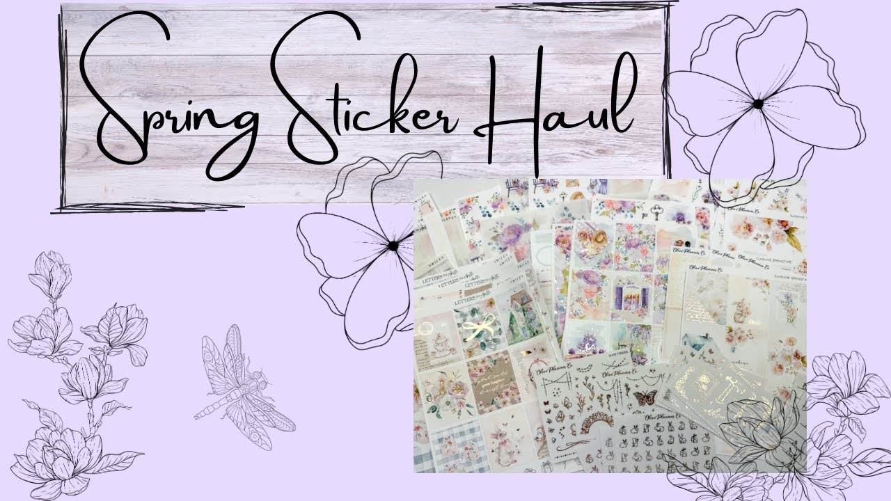 Huge Spring Sticker Haul | Olive Planner Co, Hello Petite Paper, The Reformed Planner and more!