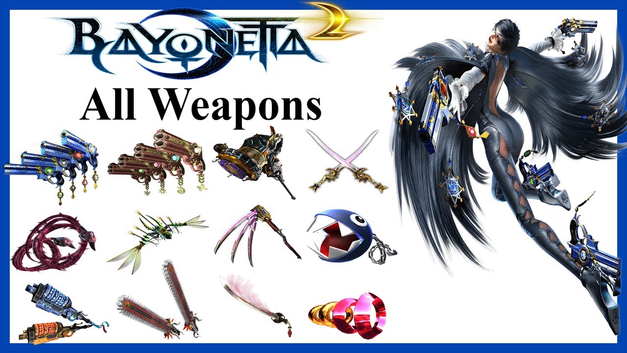【Bayonetta 2】Bayonetta Moveset Showcase All Weapons, Torture Attacks, Punish Attacks & Taunts