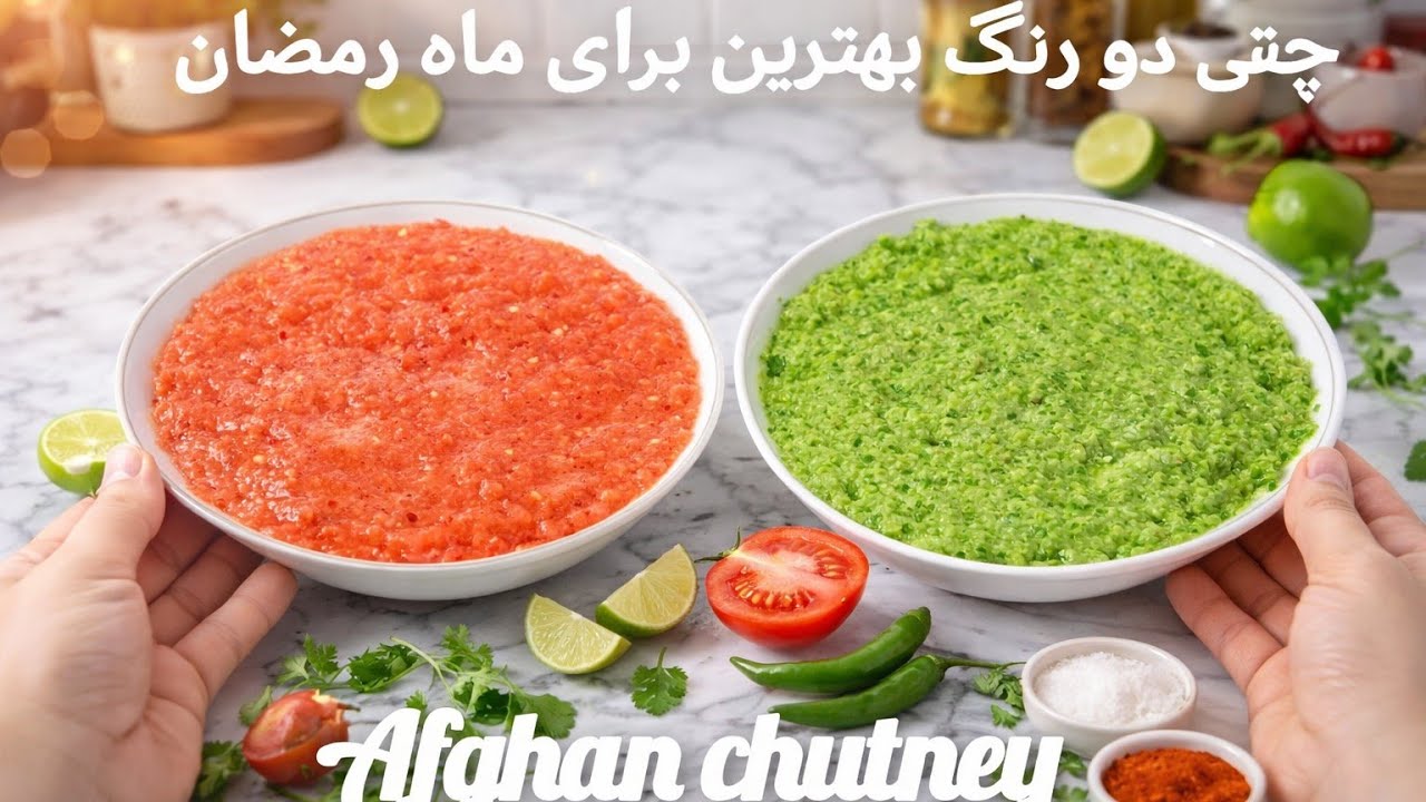 کوچک است،اما پر از مزه چتنی خانگی 🌶️🍅 Afghan Chutney 🌶️Spicy & Fresh