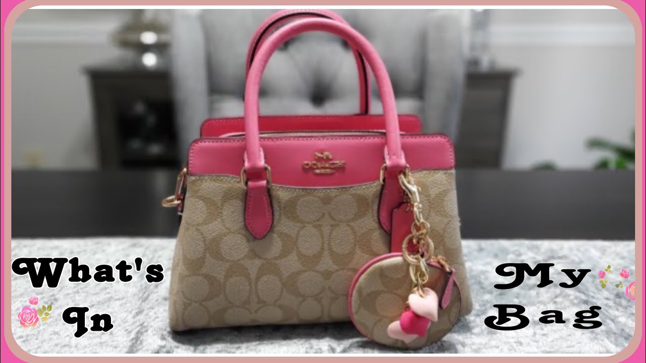 What's in my bag | Coach Mini Darcie #whatsinmybag #coach