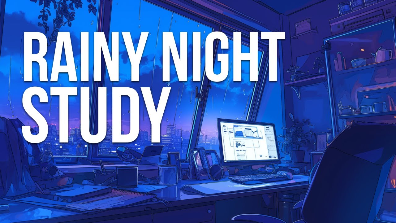 Rainy Night Study Focus Music (No Vocals) | 60 Min | #9