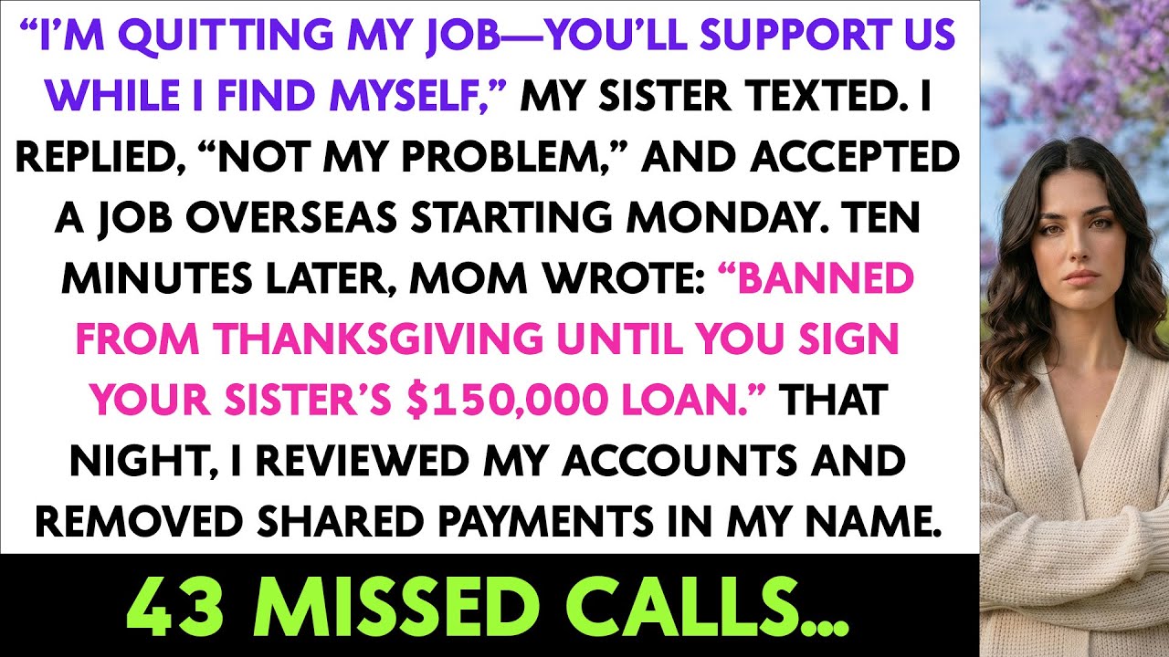 “I’m Quitting My Job—You’ll Support Us While I Find Myself,” My Sister Texted. I Replied, “Not My...