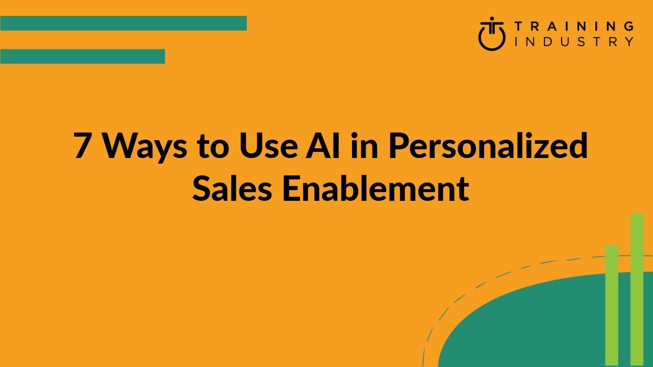 7 Ways to Use AI in Personalized Sales Enablement