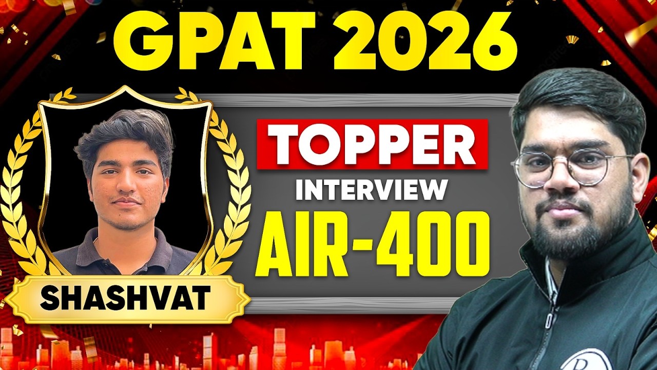 GPAT 2026 Topper Interview 😱 AIR 400 Strategy Revealed | Shashvat