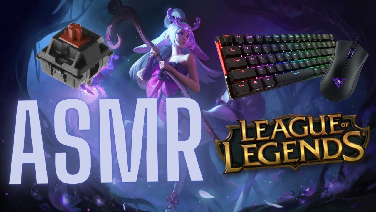[LoL] ASMR Cherry MX Brown Keyboard LILLIA Gameplay with Mouse Clicking Sounds