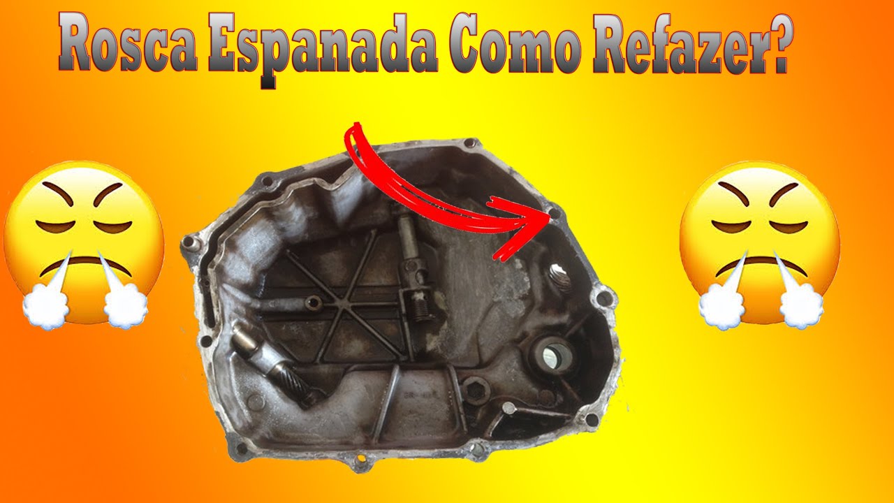COMO REFAZER ROSCA ESPANADA NA TAMPA DO MOTOR.