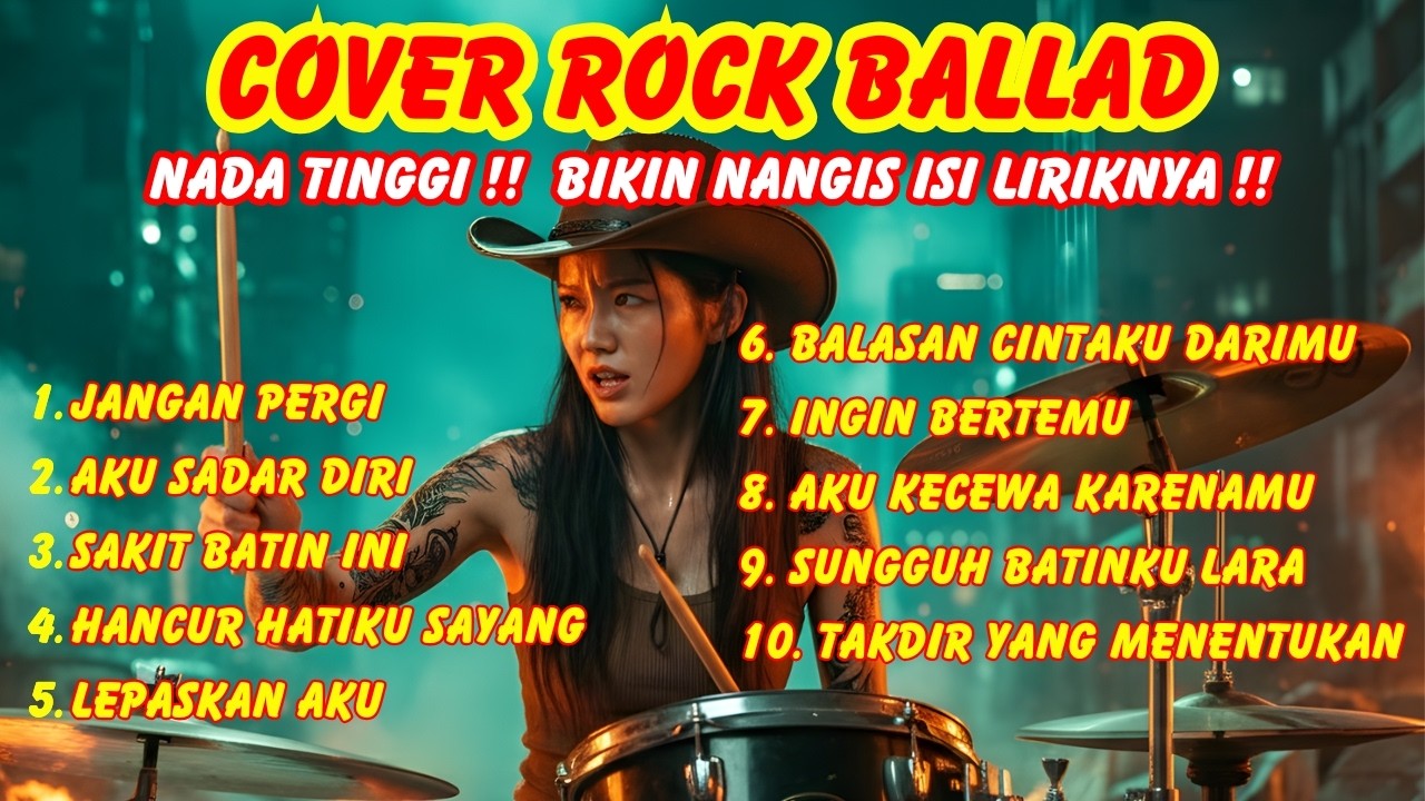 🛑 NADA TINGGI‼️COVER ROCK TERBAIK | PAS BANGET BUAT YANG LAGI GALAU | SLOWROCK MALAYSIA POPULER