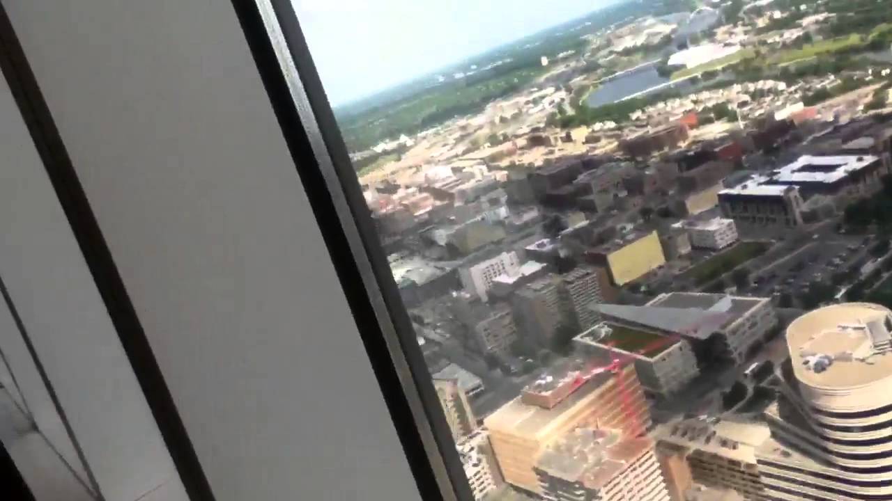 The elevators at the Capella tower in downtown Minneapolis,
