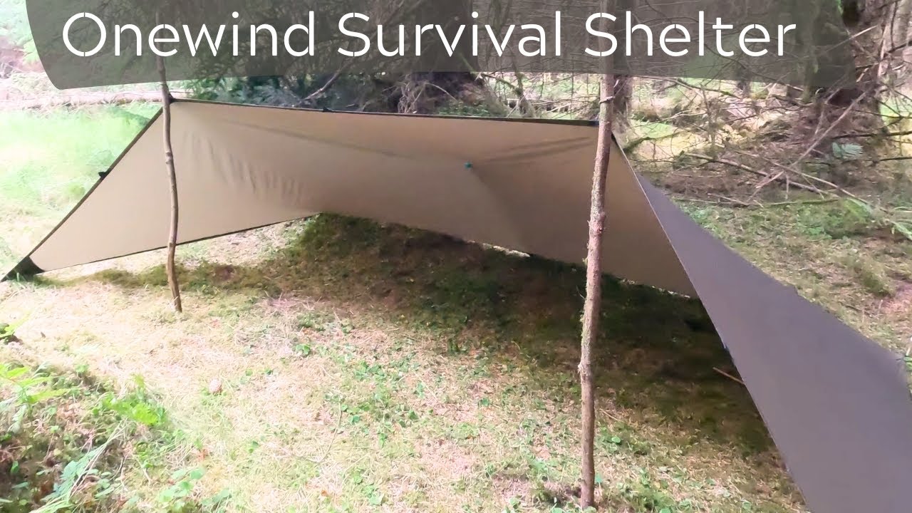 Onewind Survival Shelter Review | Ultra-lightweight tarp shelter for stealth/wild/bushcraft camping