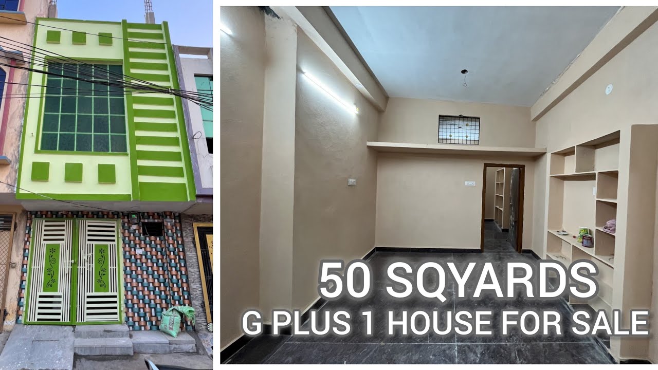 50 SQYARDS G PLUS 1 REGISTERED HOUSE FOR SALE SAGGAF COLONY MOHAMMED NAGAR