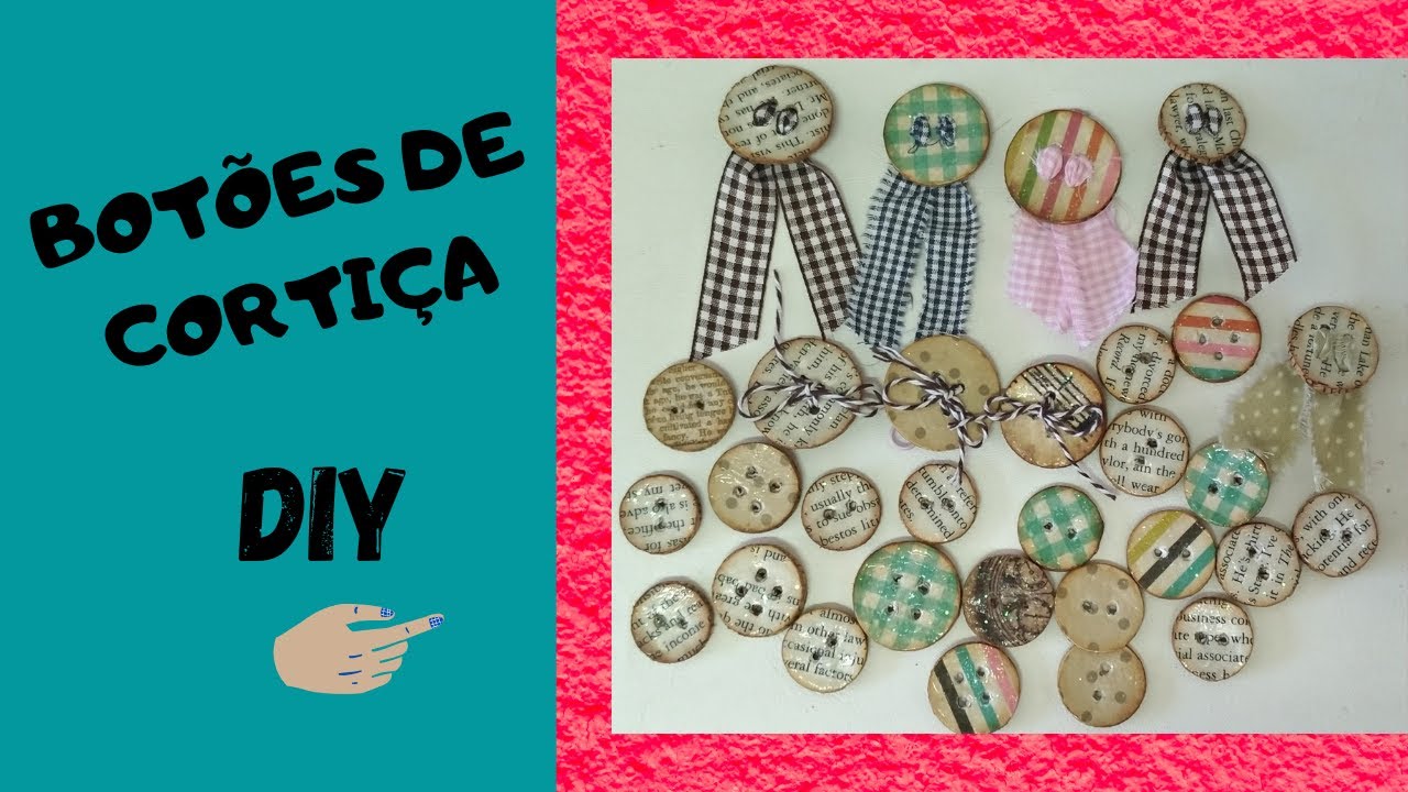 BOTÕES DE CORTIÇA #DIY