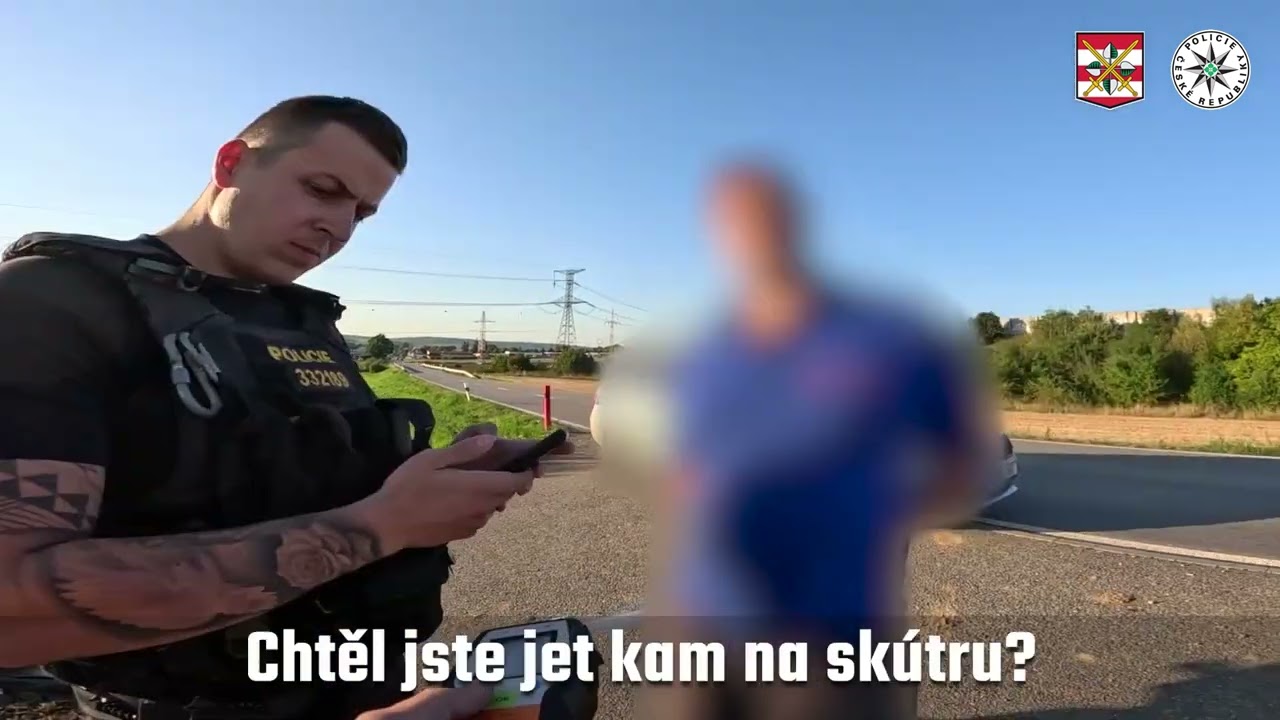 OPIL&Yacute;, SE Z&Aacute;KAZEM Ř&Iacute;ZEN&Iacute;, BEZ PŘILBY A BEZ ZNAČKY VYRAZIL NA SK&Uacute;TRU PRO PIVO