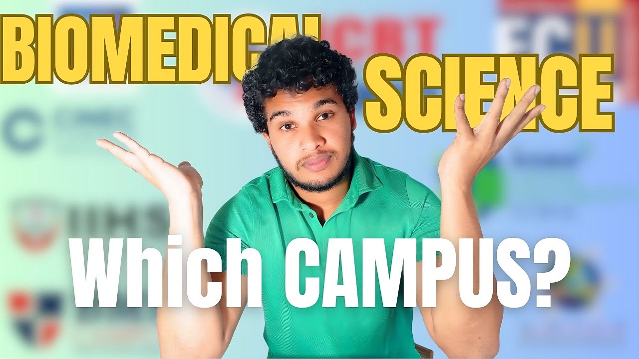 ගැලපෙන කැම්පස් එක තෝරගමු | Biomedical science degree | Srilanka after A/L | University life Srilanka