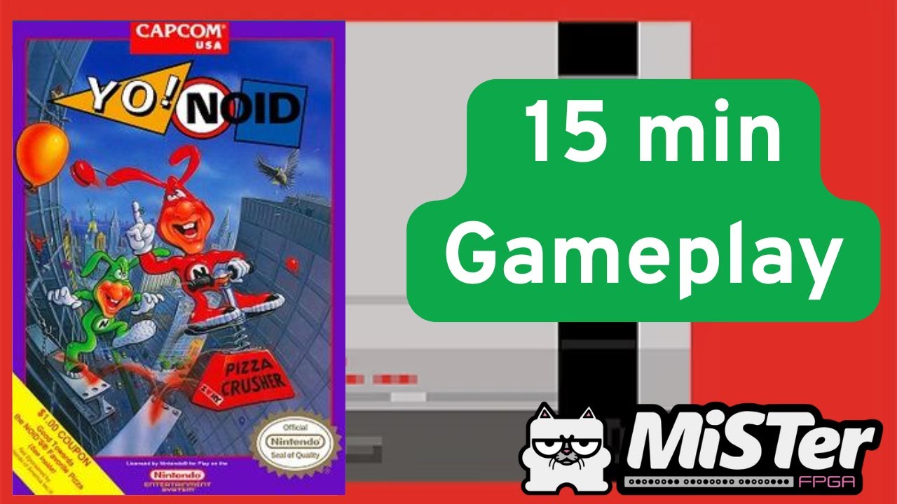 Yo! Noid NES - 15 Minute Pizza-Powered Platforming | MiSTer FPGA Retro Gameplay