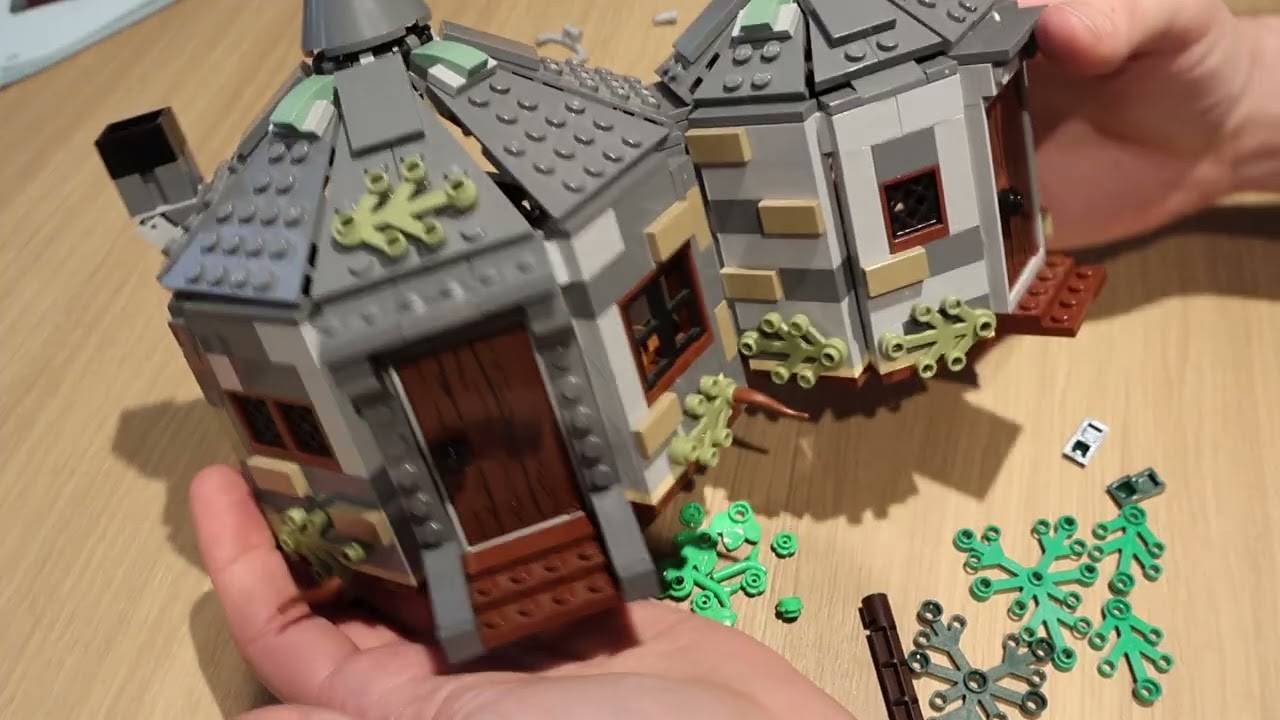Building LEGO Harry Potter 75947 Hagrid's Hut Buckbeak's Rescue V