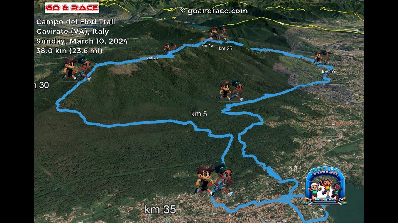 Campo dei Fiori Trail (2024): vola sul percorso di 38 km! Video del percorso.