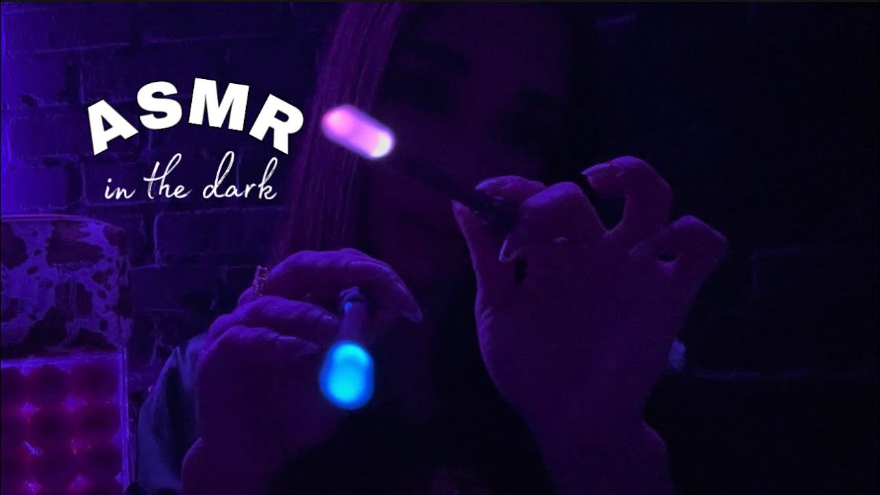 ASMR in the DARK ✨ (visual triggers, personal attention, mouth sounds)