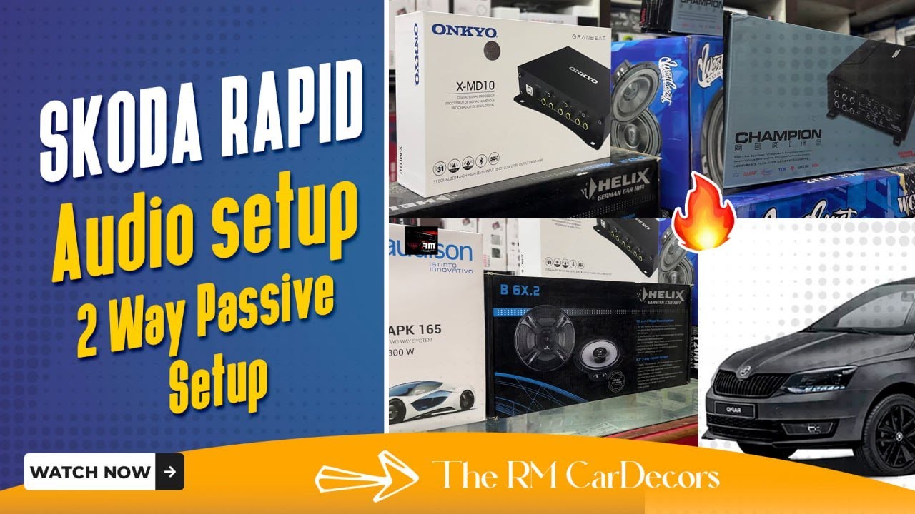 ŠKODA RAPID 2 Way Passive Audio Setup Using Audison Components In Front To Our 8 Years Old Customer