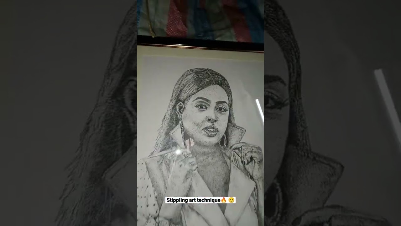 It's all about stippling art technique 🔥 DM🌹 for your order 😊