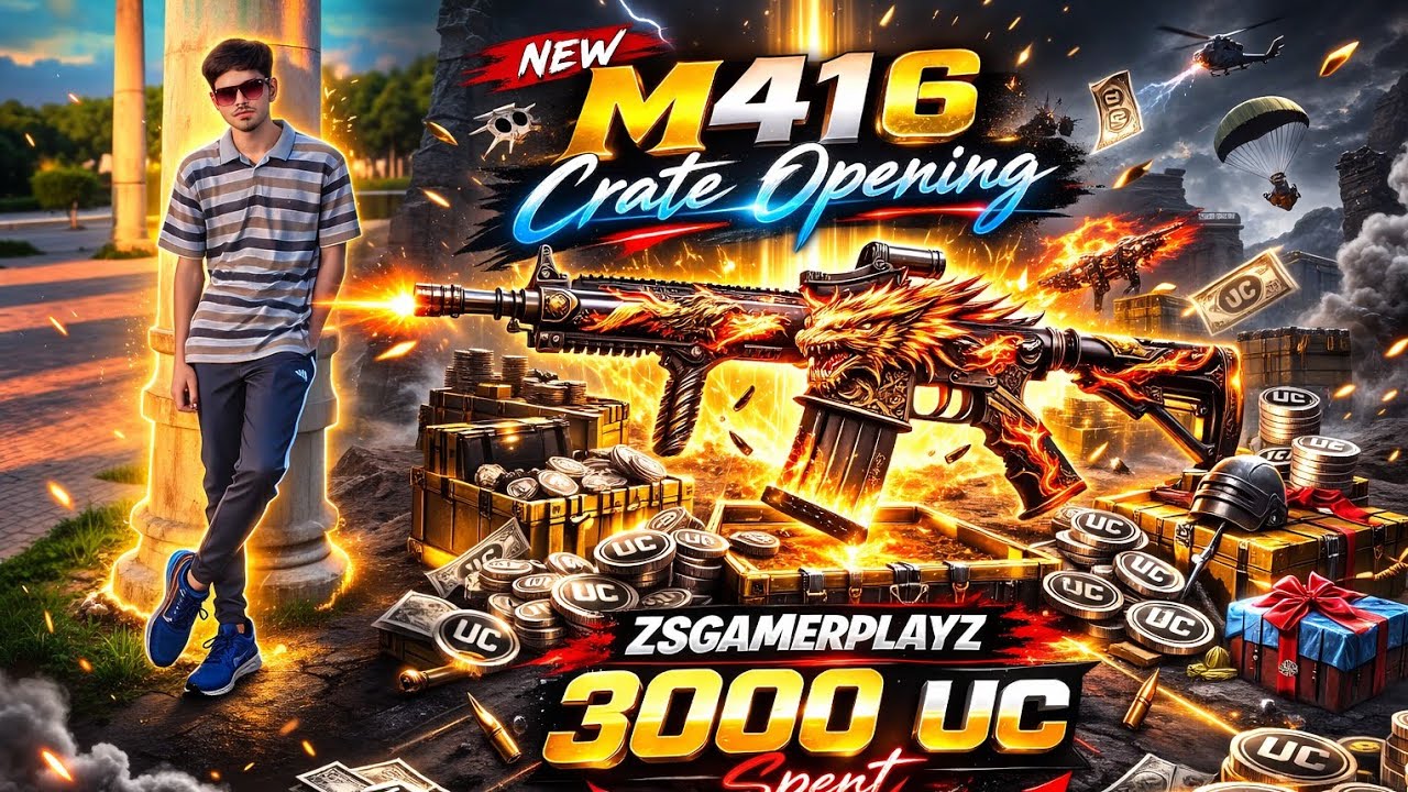 Pubg new ultimate M416 Carte opening ZSGAMERPLAYZ plz Subscribe my channel 1K TARGET 