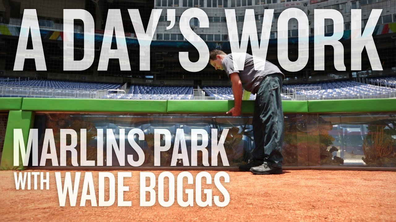 A Day's Work with Wade Boggs -- Marlins Park