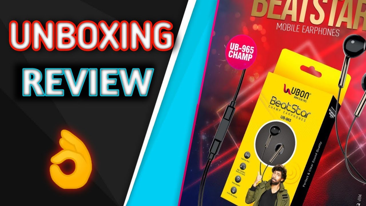 Best Earphone Under 200 || Unboxing & Review || UBON UB-965 || Ubon Beat Star Champ