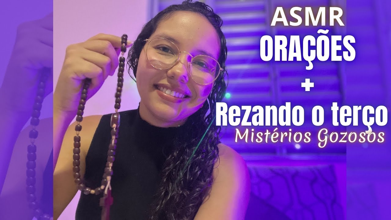 ASMR | Oração para o início do mês de Dezembro + Rezando o terço | Mistérios Gozosos