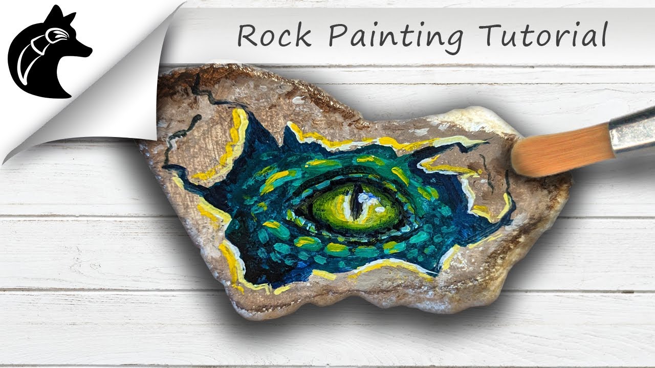 Rock Painting Tutorial Dragoneye