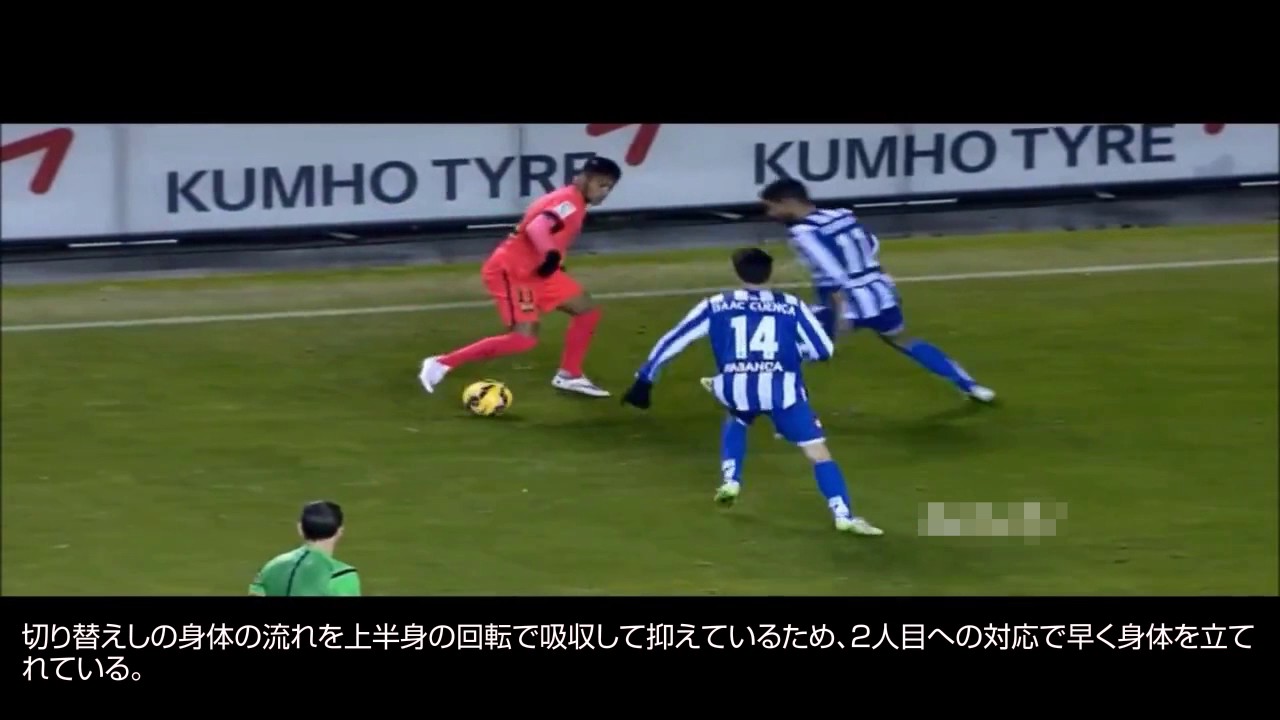 ネイマールのドリブル技術徹底解説　駆け引きと突破後の加速技術