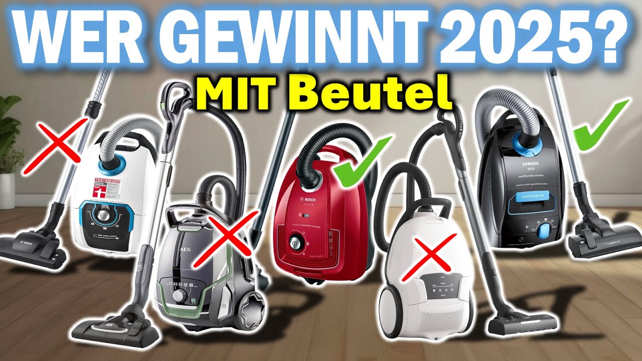 Beste Staubsauger mit Beutel (Vergleich 2026) | Miele, Siemens, AEG, Bosch,...
