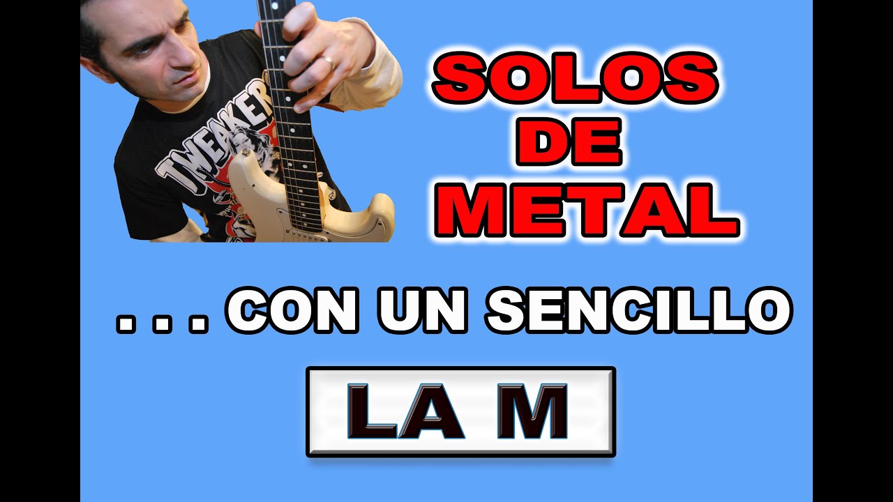 EL TRUCO PARA TOCAR SOLOS DE METAL EN CUALQUIER TONALIDAD ...USANDO UN ACORDE DE LA MAYOR!!