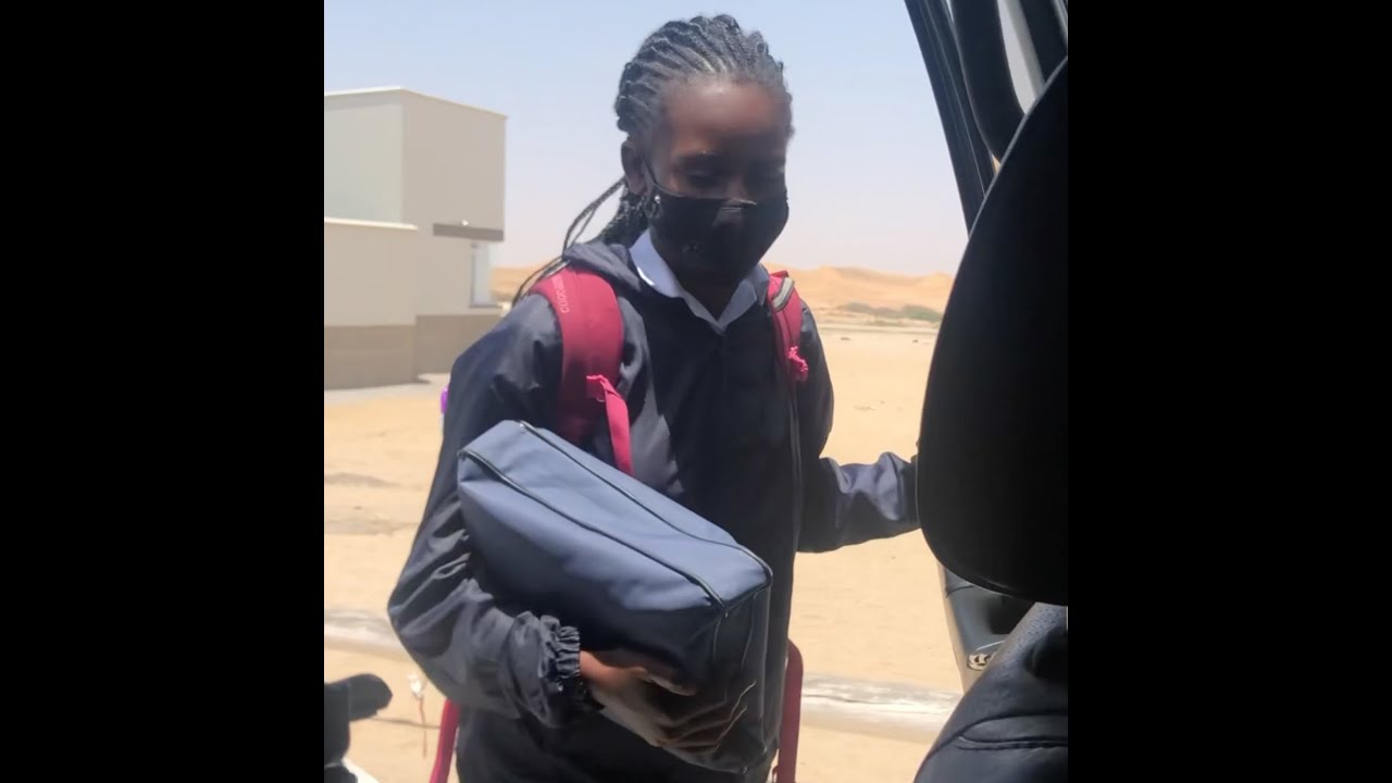 Picking up kids from School in Swakopmund