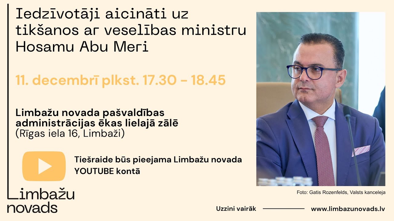 Veselības ministra Hosama Abu Meri tikšanās ar iedzīvotājiem