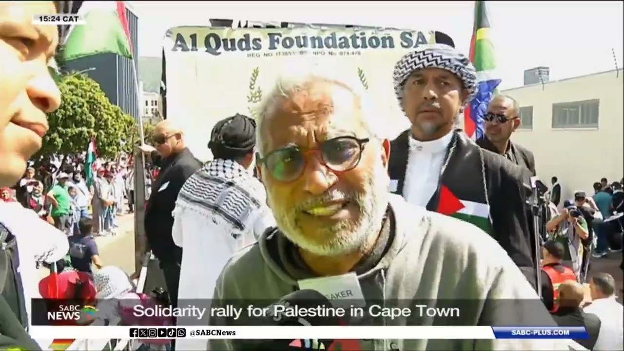 Solidarity rally for Palestine in Cape Town: Usuf Chikte