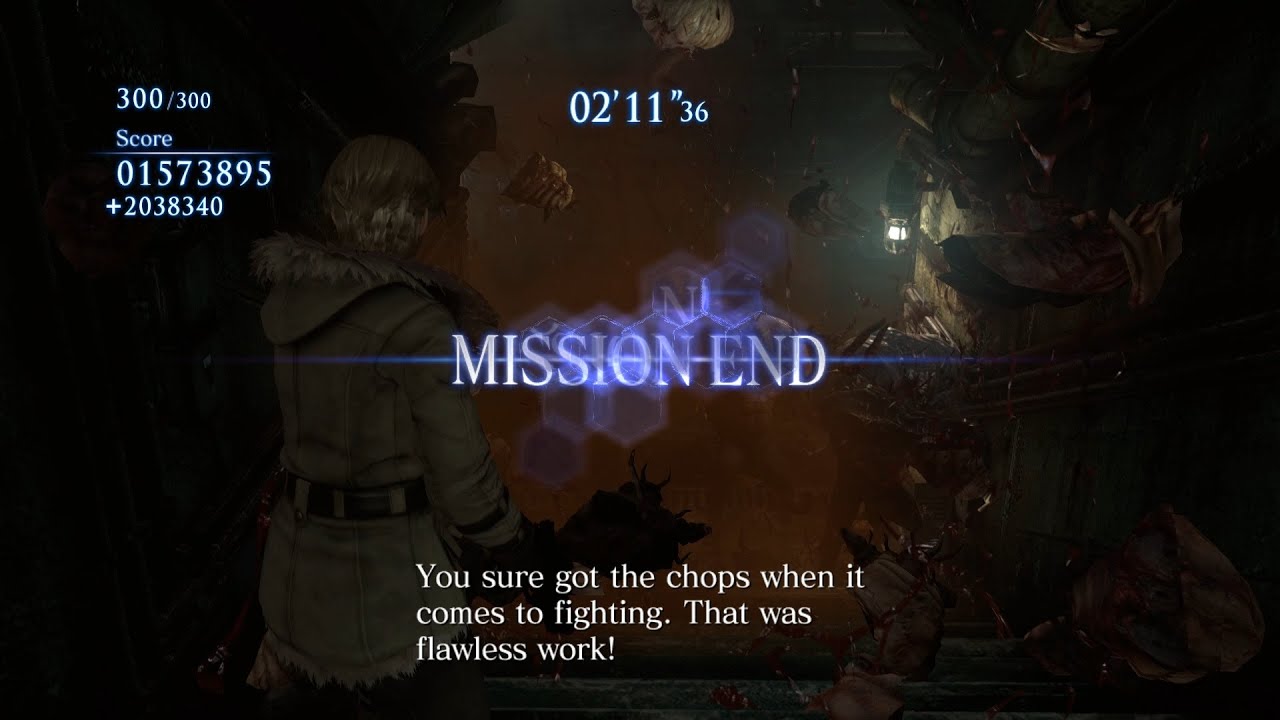 Resident Evil 6 (Biohazard 6) - The Mercenaries No Mercy - Rail Yard - Sherry 300 combo