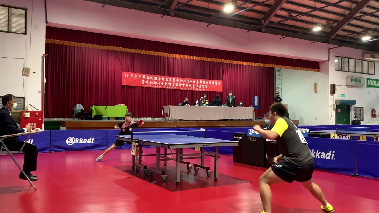 111年度中華桌球國手排名賽 五六名排名賽 郭冠宏 VS 黃毓仁
