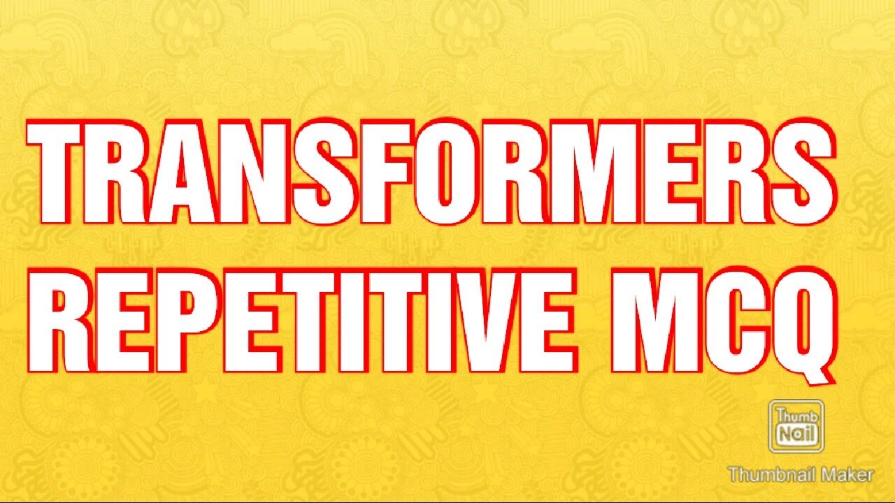 Transformers Most Important MCQ for SSC JE Electrical 2025 exam | All other Govt Jobs