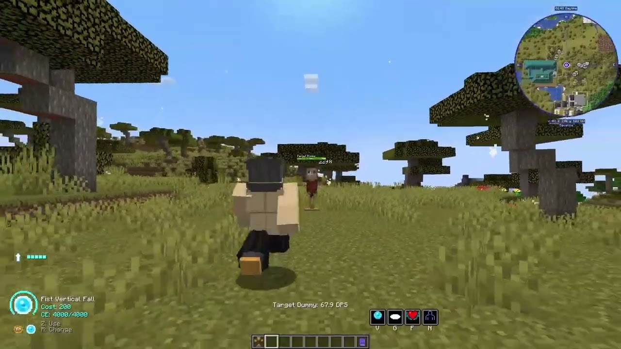 Jinichi san showcase from the jujutsu craft mod