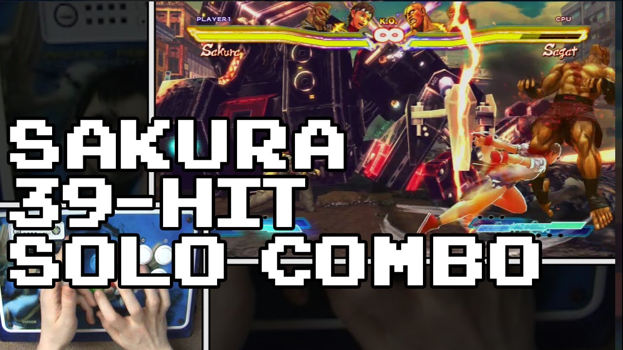 Sakura 39-hit Solo Combo [SFxT DLC]